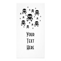 Cartoon Skulls Collage - Black & White