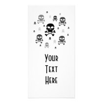 Cartoon Skulls Collage - Greyscale