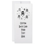 Cartoon Skulls Collage - Greyscale rack cards