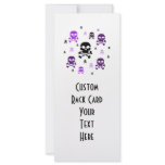 Cartoon Skulls Collage - Purple rack cards