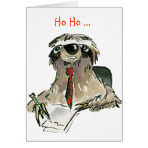 Cartoon Sloth Holiday Greeting Card