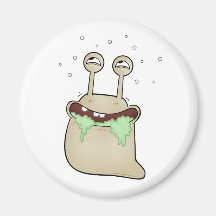 cartoon slug refrigerator magnets