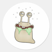 cartoon slug sticker