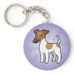 Cartoon Smooth Fox Terrier keychains