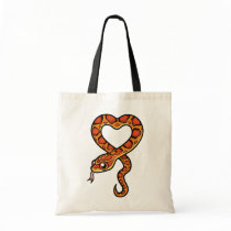 Cartoon Snake Tote Bags