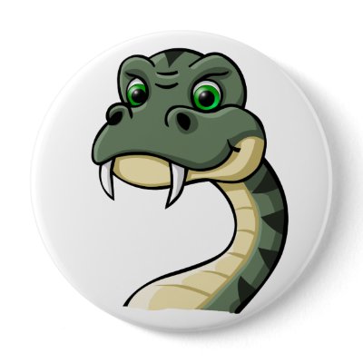Cartoon Snake Pins by RandomGames