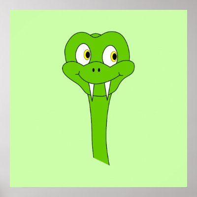 Cartoon Snake Posters