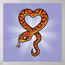 Cartoon Snake Print
