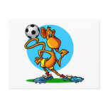 Cartoon Soccer Monkey postcards