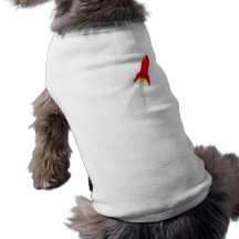Cartoon Space Rocket Doggie Shirt