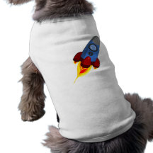 Cartoon Space Rocket Pet Clothes