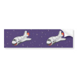 Cartoon Space Shuttle bumper stickers
