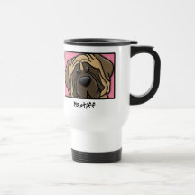 Cartoon Square Mastiff Coffee Mug