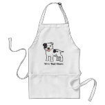 Cartoon Staffordshire Bull Terrier Apron