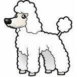 Cartoon Standard/Miniature/Toy Poodle (puppy cut) photo sculptures