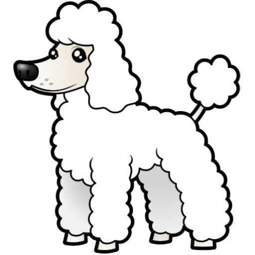 Cartoon Standard/Miniature/Toy Poodle (puppy cut) | Zazzle