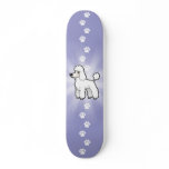 Cartoon Standard/Miniature/Toy Poodle (puppy cut) skateboards