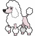 Cartoon Standard/Miniature/Toy Poodle (show cut) photo sculptures