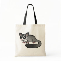 Cartoon Sugar Glider Tote Bags