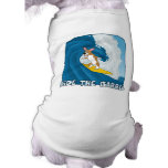 Cartoon Surfing Corgi pet clothing