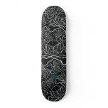 Cartoon Swede - Black / White / Blue Sketch skateboards