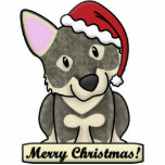 Cartoon Swedish Vallhund Christmas Ornament photo sculptures