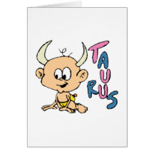 Cartoon Taurus Cards