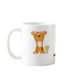Cartoon Tiger Champion With Trophy Coffee Mugs