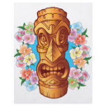 Cartoon Tiki Statue Flyer Design