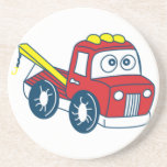 Cartoon Tow Truck Drink Coasters