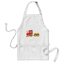 Cartoon Train Apron