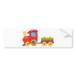 Cartoon Train bumper stickers