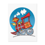 Cartoon Train Engine postcards