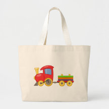 Cartoon Train Tote Bag