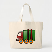 Cartoon Truck Tote Bags