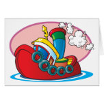 Cartoon Tugboat cards