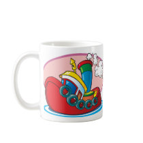 Cartoon Tugboat Coffee Mug