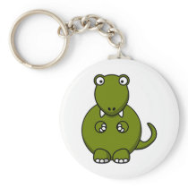 Cartoon tyannosaurus rex key chains