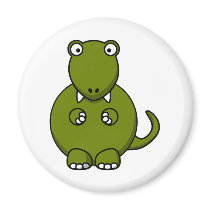 Cartoon tyannosaurus rex fridge magnets
