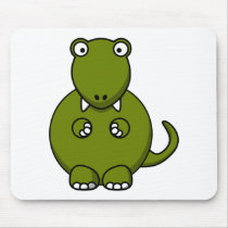 Cartoon tyannosaurus rex mouse pads