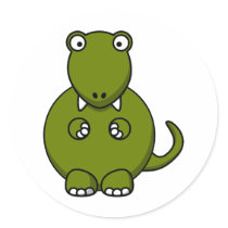 Cartoon tyannosaurus rex sticker