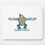 cartoon ump umpire calling SAFE Mouse Mat
