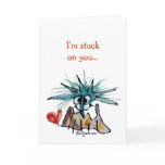 Cartoon Valentine Barnacle Heart cards