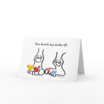 Cartoon Valentines Day Cute Feet cards