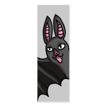 Cartoon Vampire Bat Business Card Template