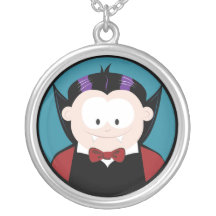Cartoon Vampire Halloween Pendant