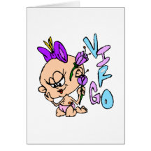 Cartoon Virgo Greeting Cards