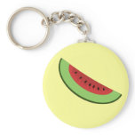 Cartoon Watermelon Slice Keychain