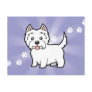 Cartoon West Highland White Terrier Postcards