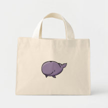 Cartoon Whale Tote Bags